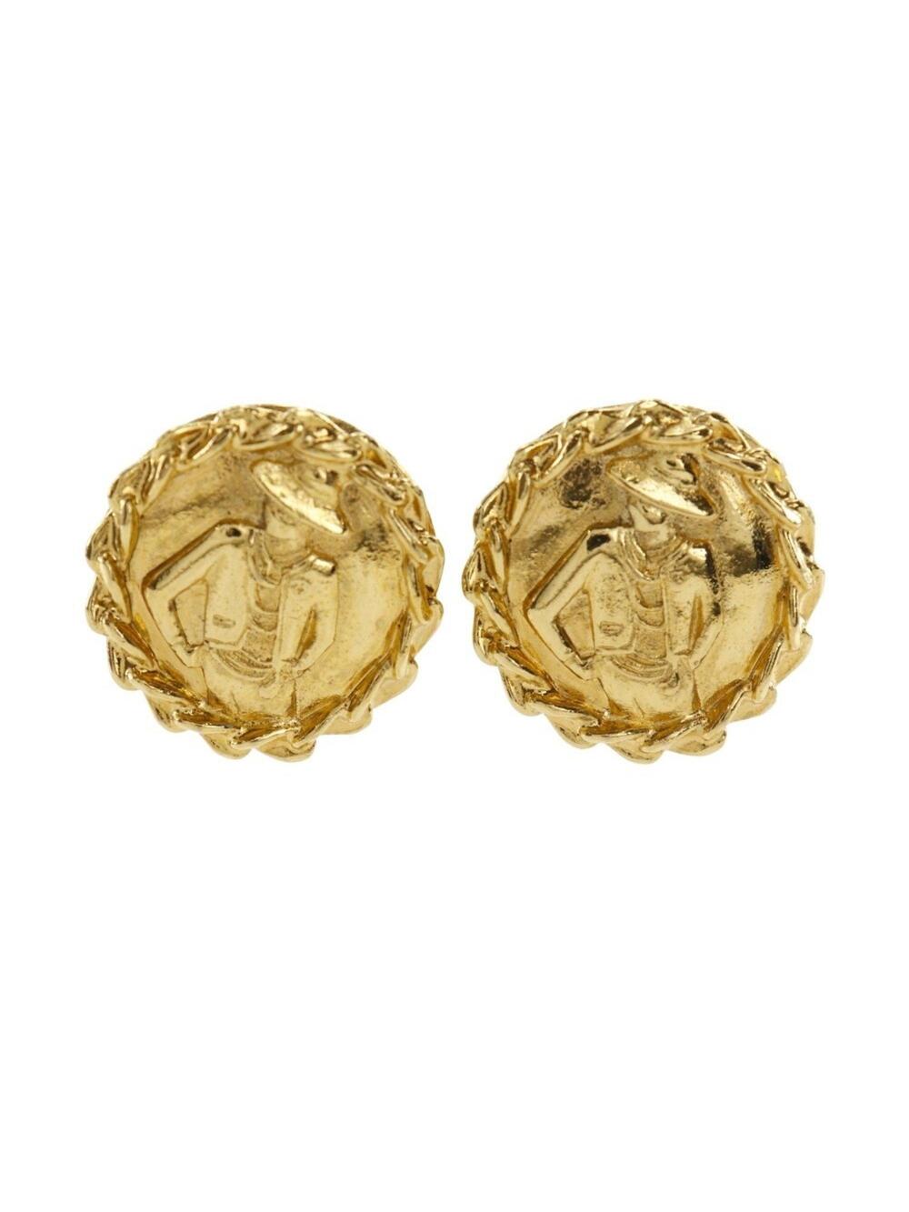 Chanel Clip-On Earrings Gold- #209861C85B
